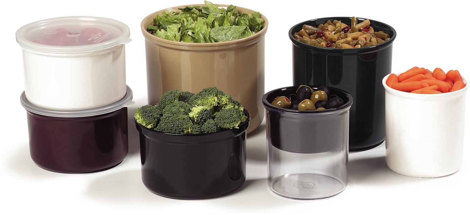 Classic Round Storage Container Crock Lid Plastic 2.7 Quarts Clear