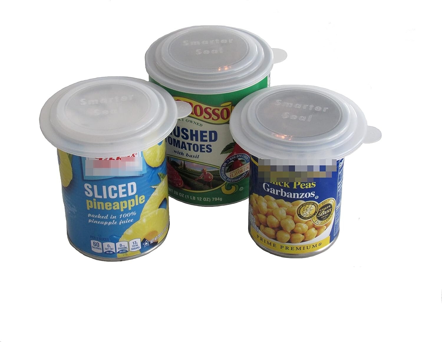 8-Pack Clear Food Can Lids – Airtight Seal for 4″ Cans, Reusable & Safe