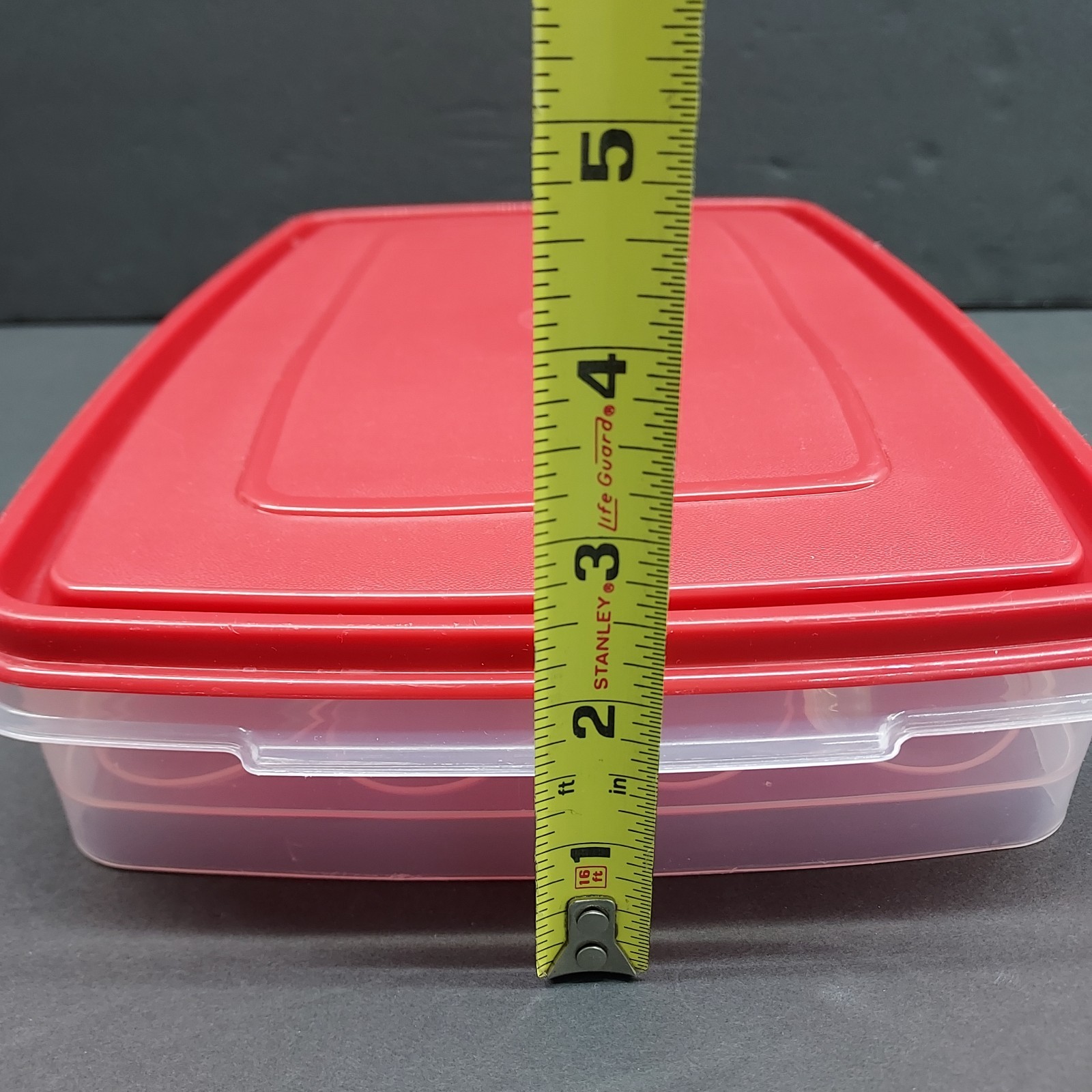 Sheer Rubbermaid Servin’ Saver 20 Deviled Egg Keeper Container Red Lid #7