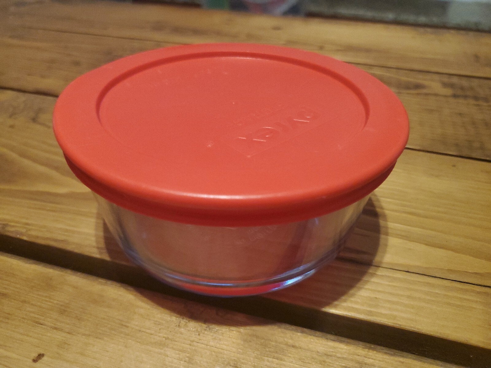 Pyrex 7200 2-Cup Clear Round Glass Food Storage Bowl Made In USA Pyrex Stackable