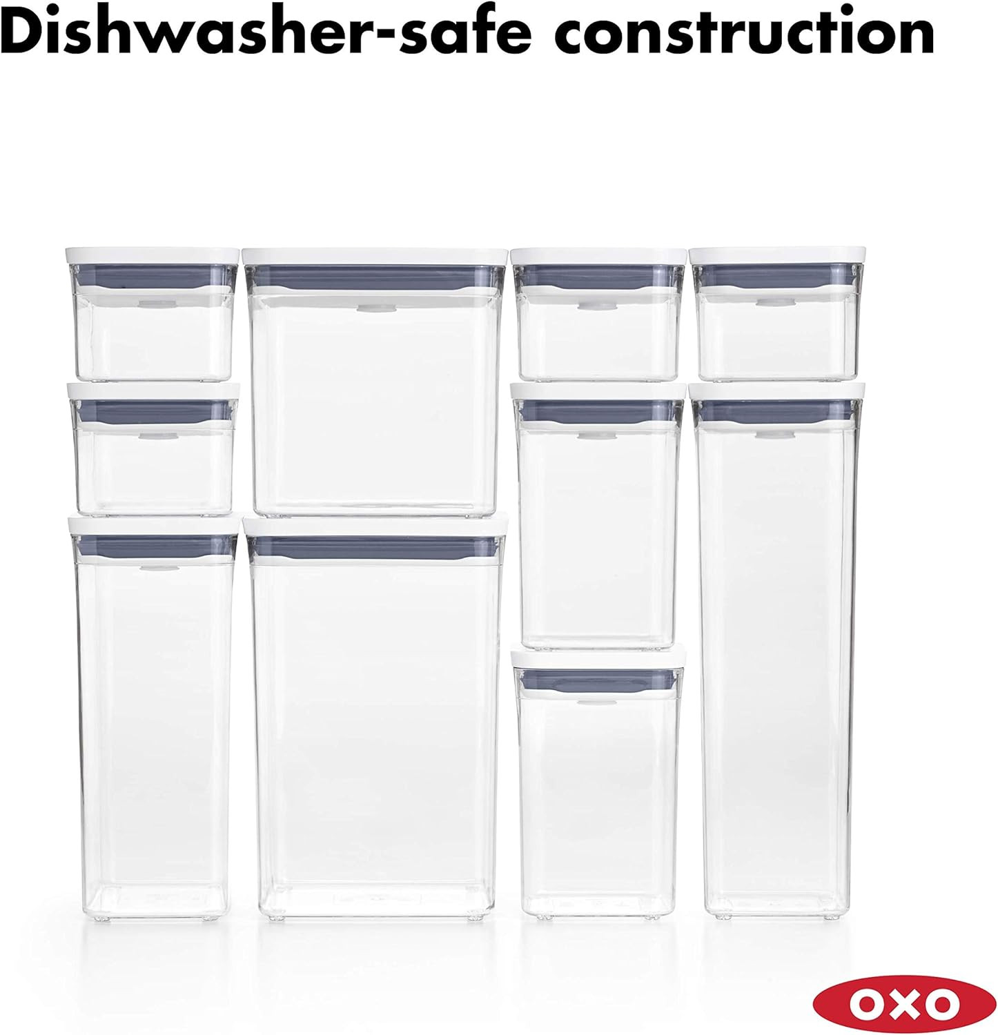 OXO Good Grips POP Container, 1.2 Qt – Rectangle – Pasta, Transparent