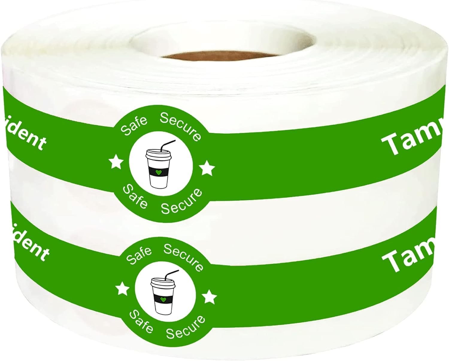 Safe Secure Tamper Evident Seals Stickers for Drink Lids 1″x 9″Tamper Proof S…