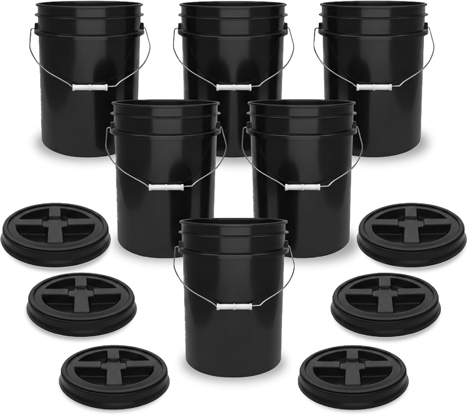 Epackagesupply 5 Gallon Bucket – Food Grade Bucket with Airtight Gamma Seal Scre
