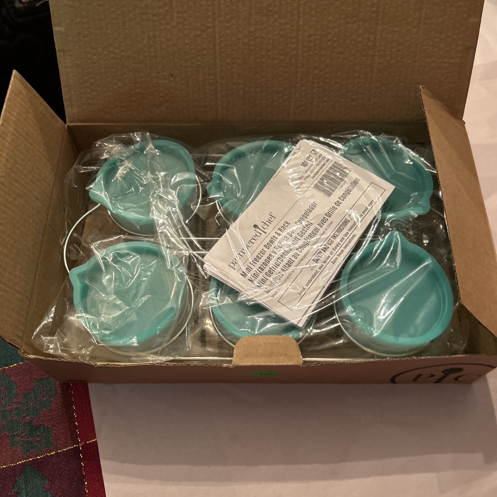 Pampered Chef Mini Freezer Bowls and Rack #100181 Use For Baby Food & More NEW!