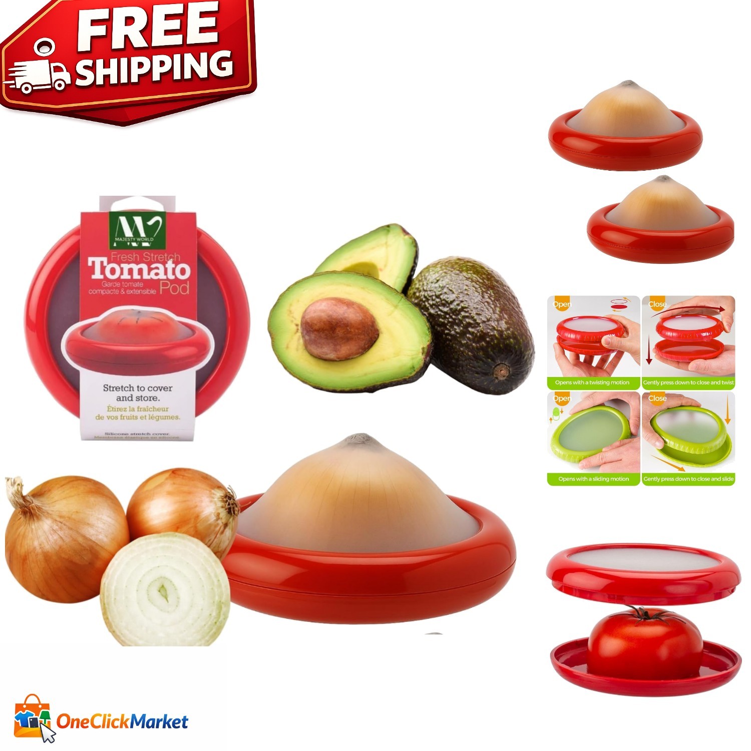 Eco-Friendly Silicone Onion Storage Container | Keeps Vegetables Fresh