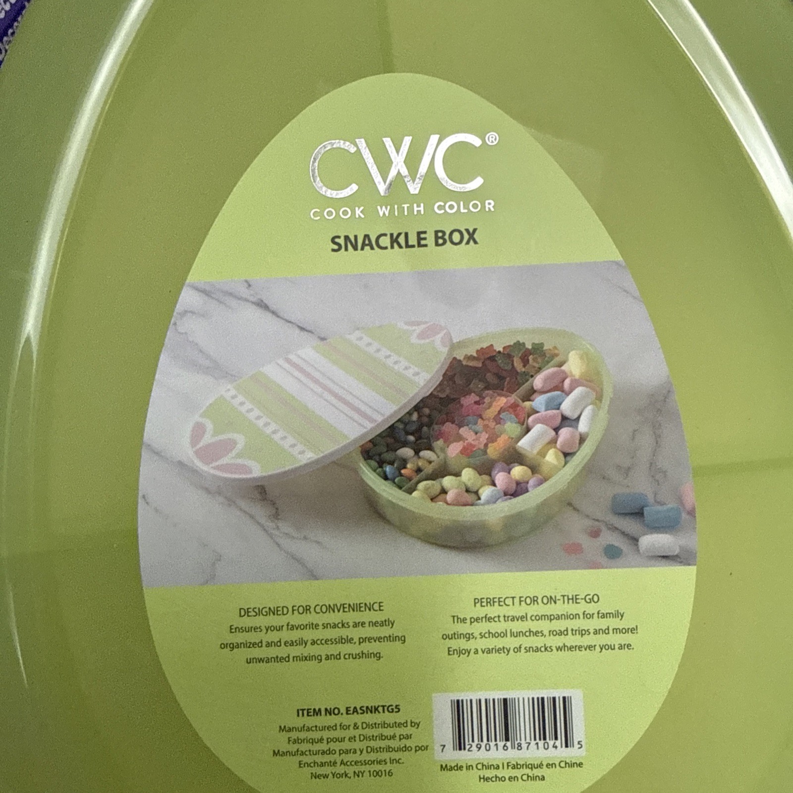 Cook With Color | Easter Egg Snackle Box – Green 2 Pieces