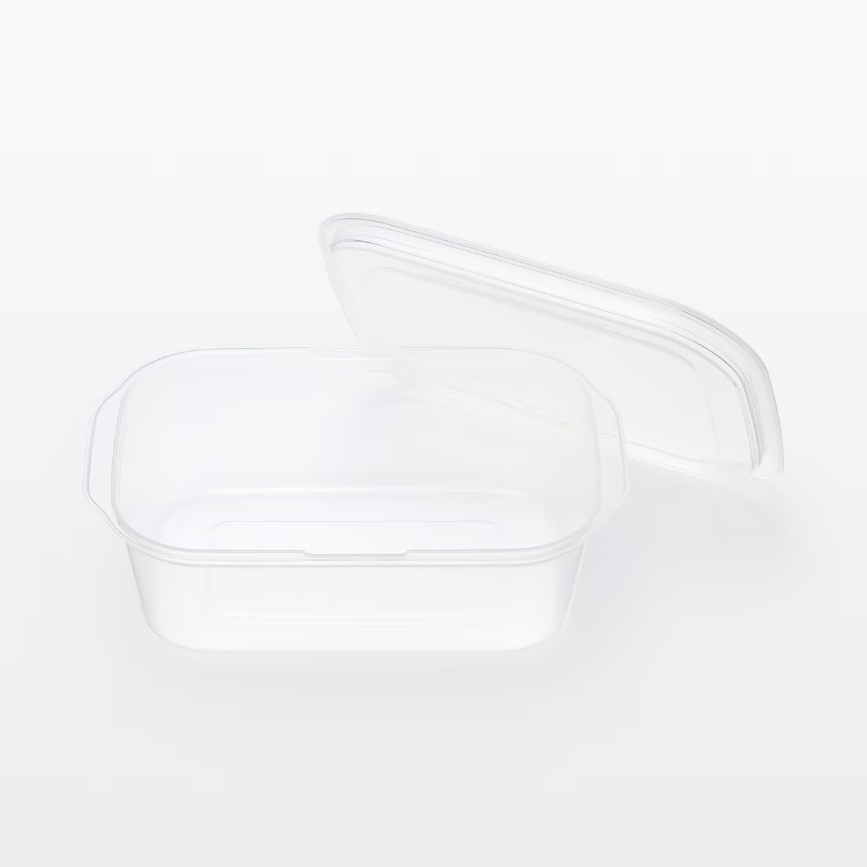 MUJI polypropylene food container usable in the microwave 850mL, a set of 2