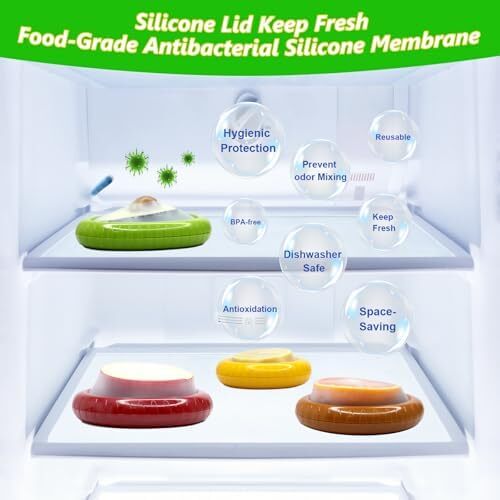 Avocado Saver and Onion Holder -Set of 4 Reusable Fruit and Veggie Savers for Fr