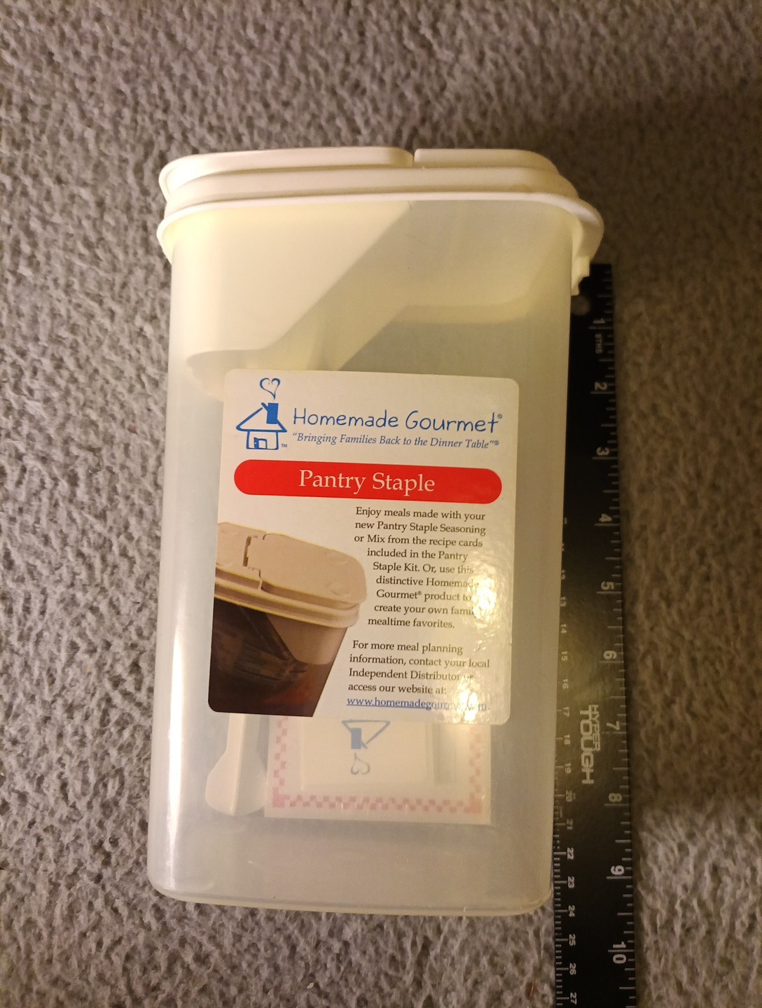 Homemade Gourmet Pantry Staple Container