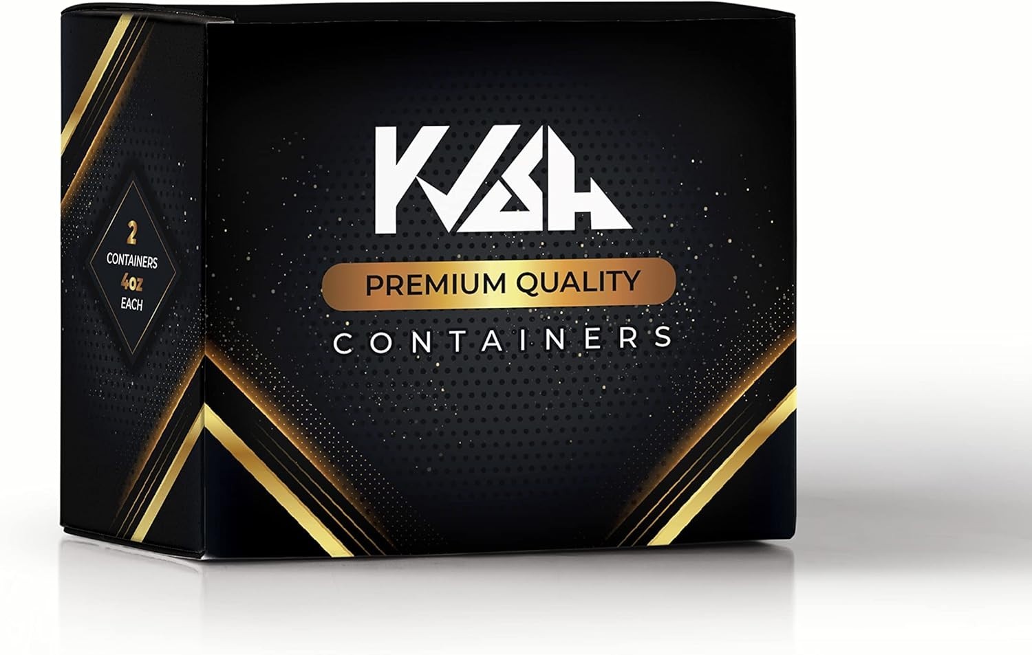 KVSH 4oz Square Containers 2 Pack New In Box