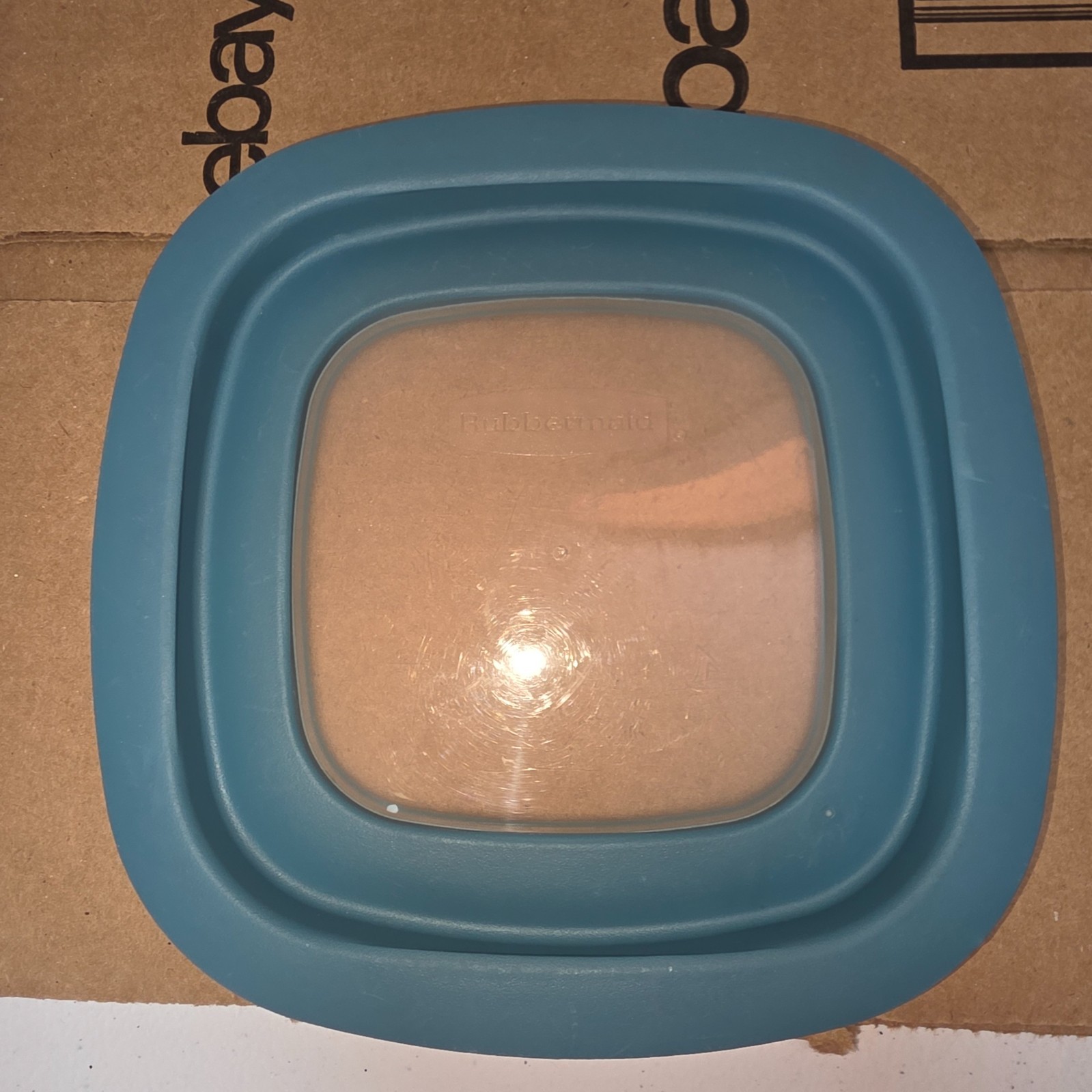 Rubbermaid Storage Container Replacement Lid ONLY 10M3M4 Teal Blue w/ Window 7″