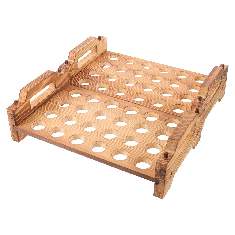 Wooden Quail Egg Rack Novelty Easter Holder Countertop Storage Eggs
