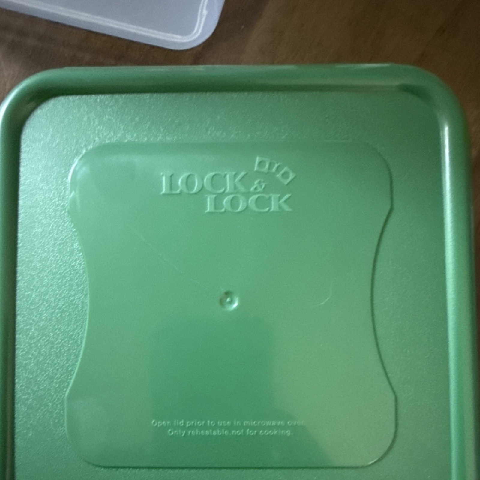 Lock & Lock 8pc Square Round Rectangle Plastic Storage Set Clear Green Snap Lid