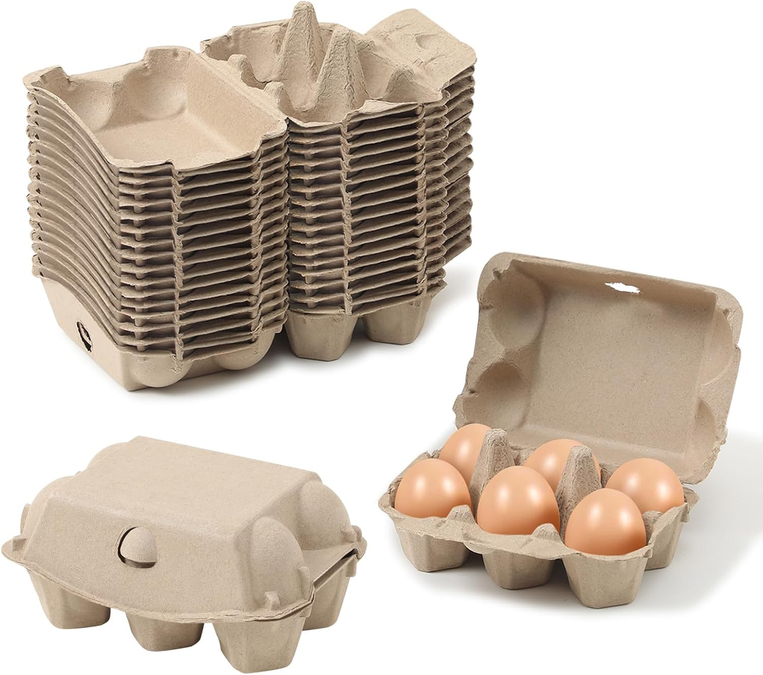 40 Pack Egg Cartons Cheap Bulk 6 Count Egg Storage Containers Holder Sturdy Na