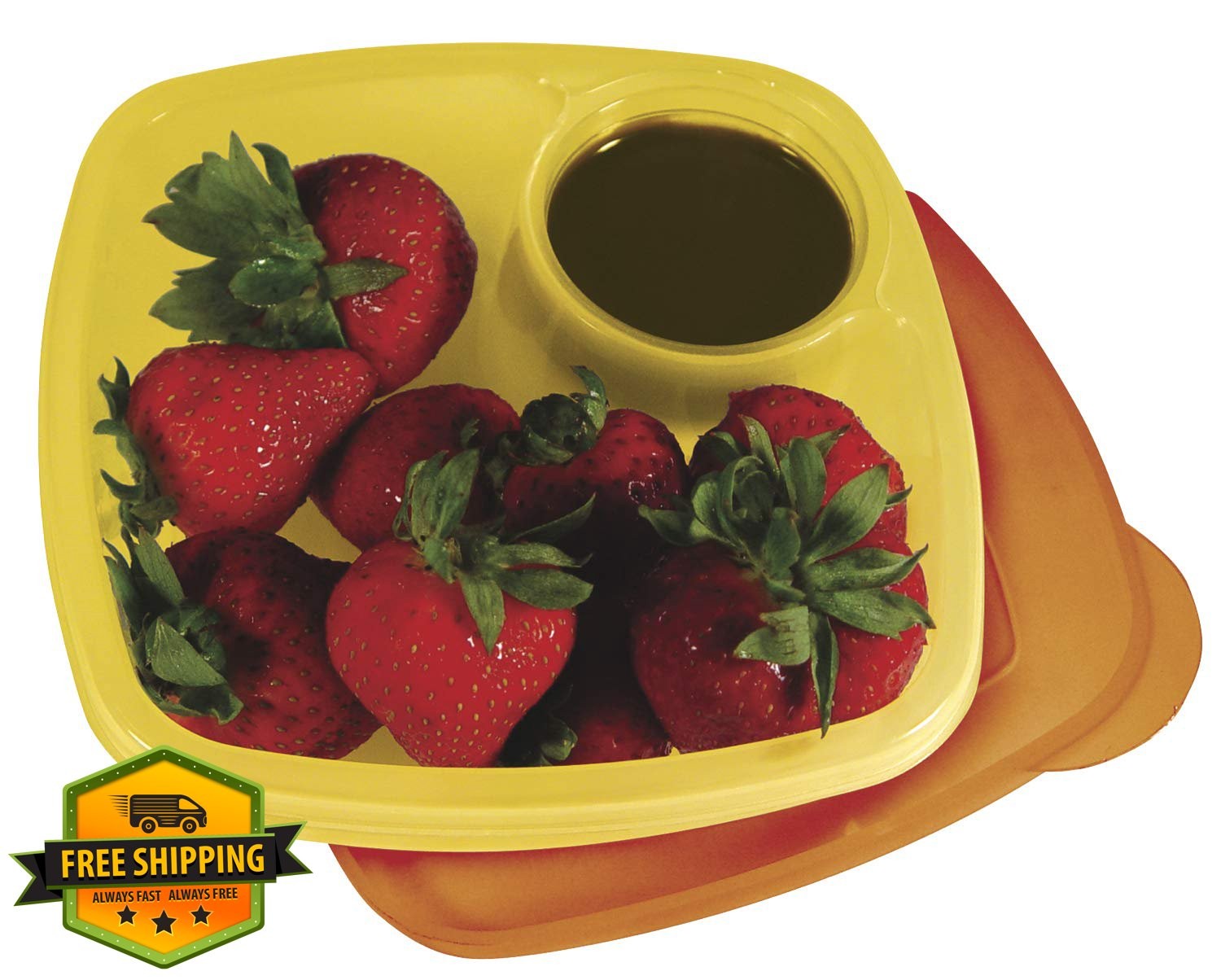 COMPAC HOME Take A Dip Food Container Set 2 Pack Compartments