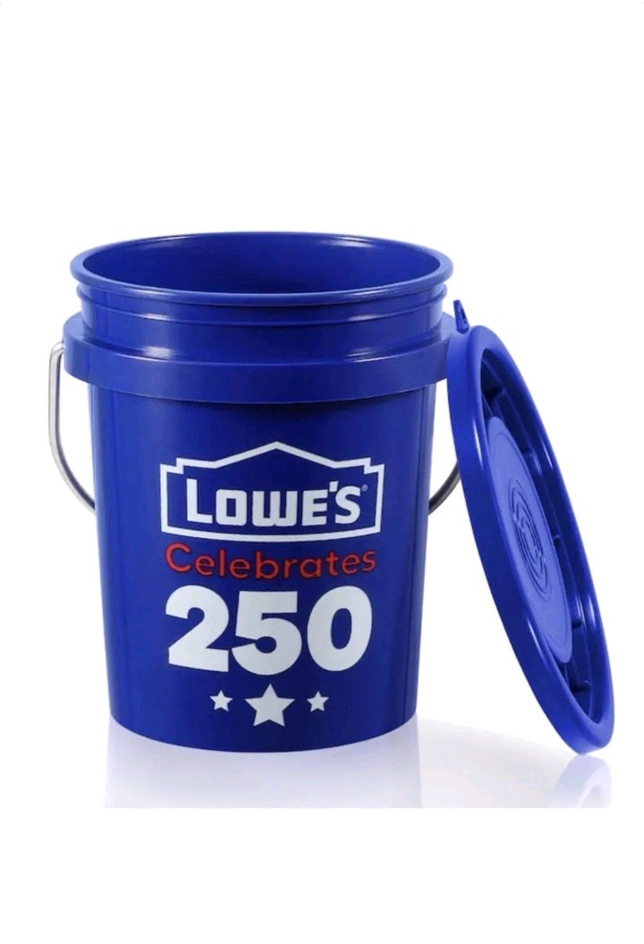 new Lowe’s 250 Americana Blue Mini bucket With Lid