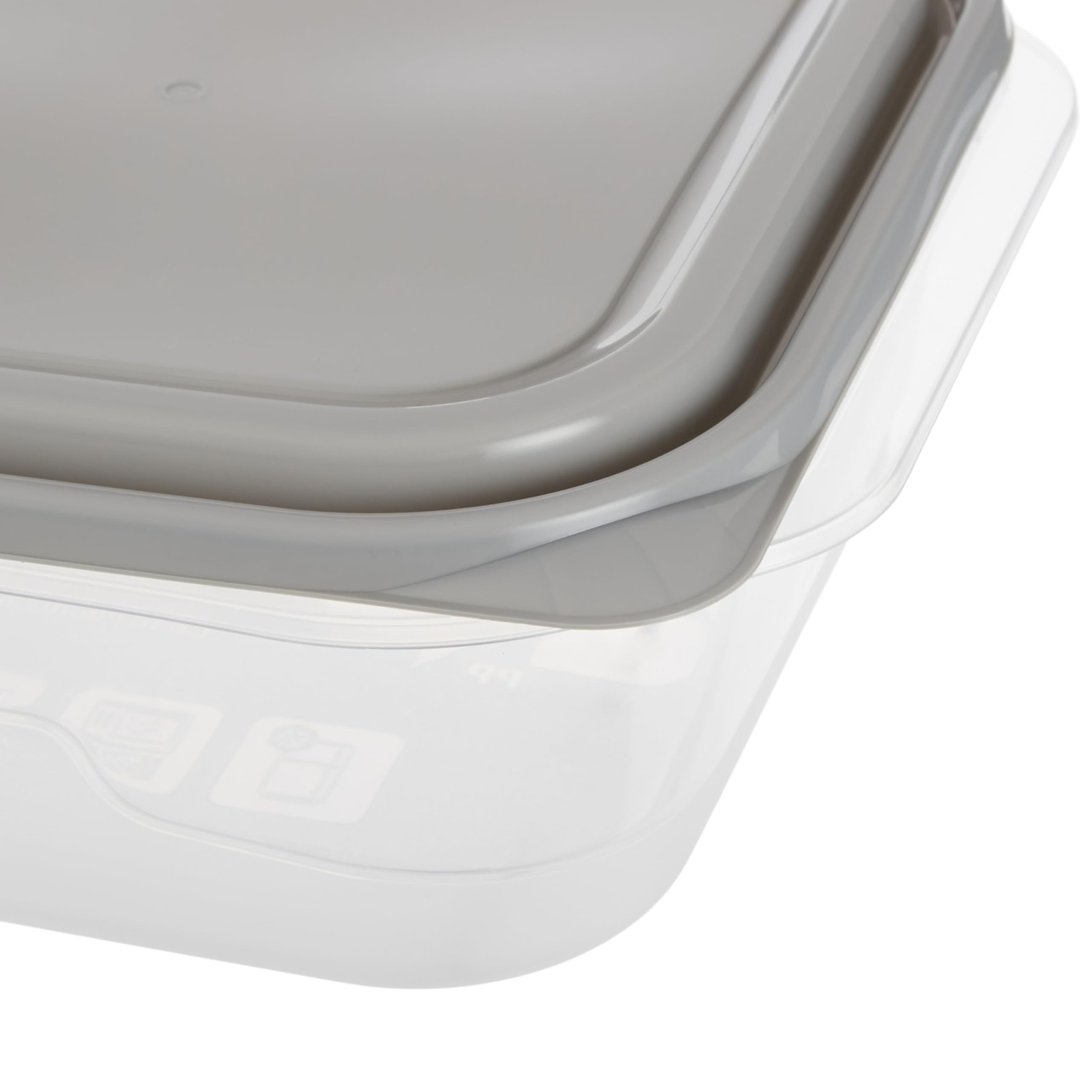 EveryWare Extra Large Square Food Storage Container, 2 Pack, BPA Free