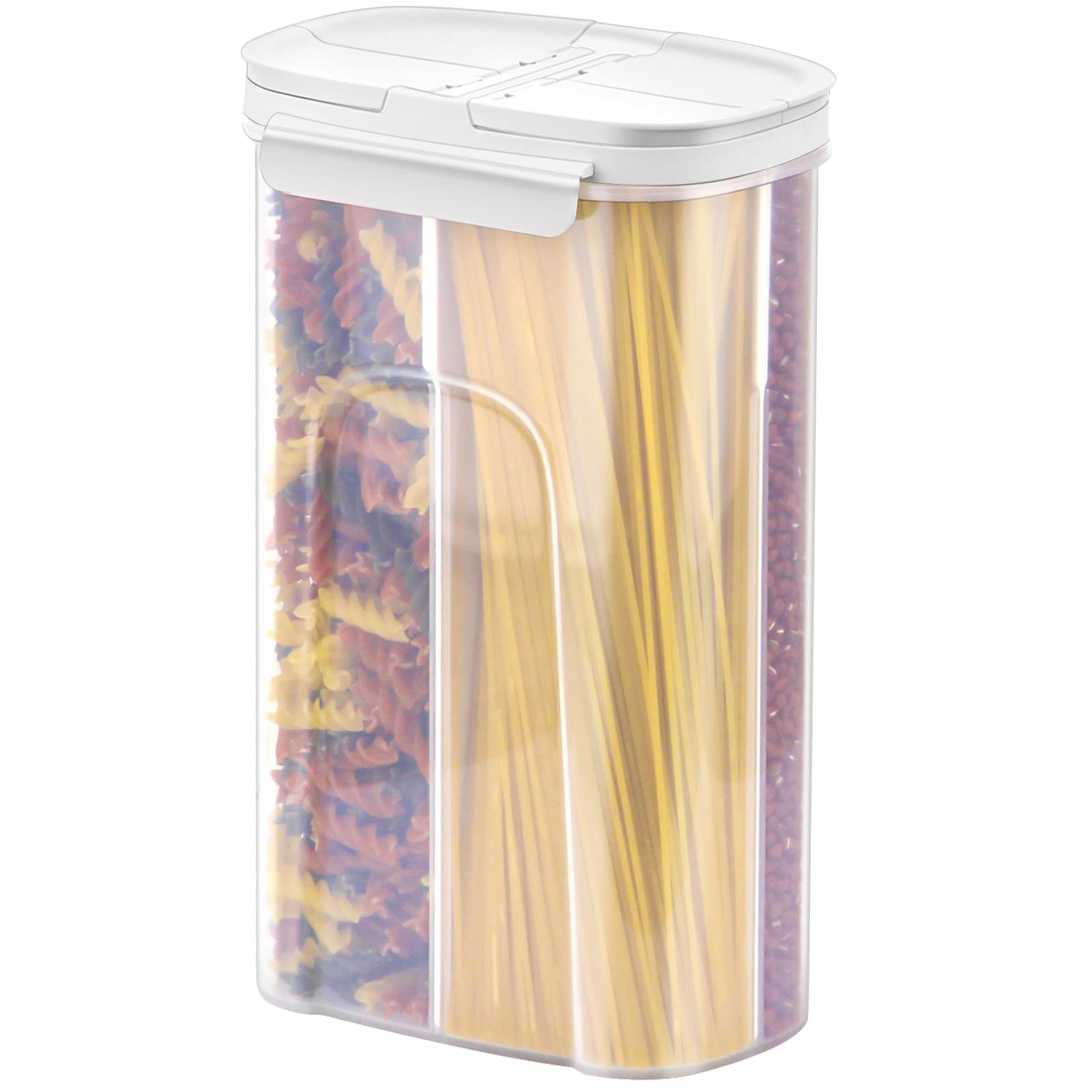 Storage Jars Canisters with Built-in partition / 4 compartments for Spaghetti…