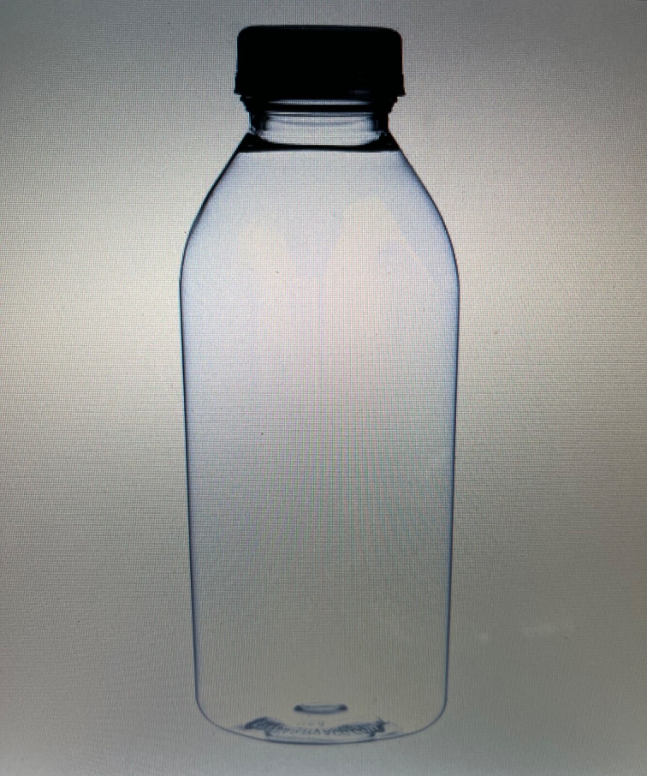 100 x 16 ounce square pet clear juice bottle with lid case lot