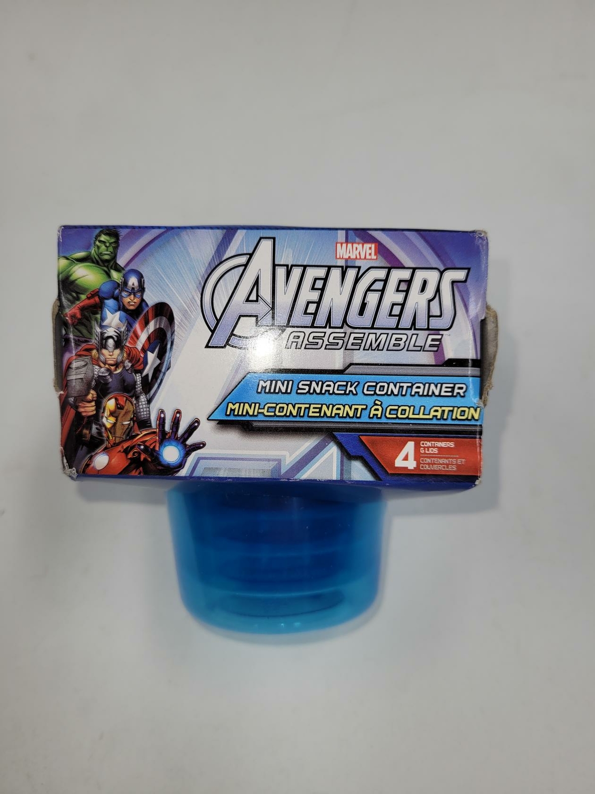 Marvel Avengers Mini Snack 4 Containers & Lids
