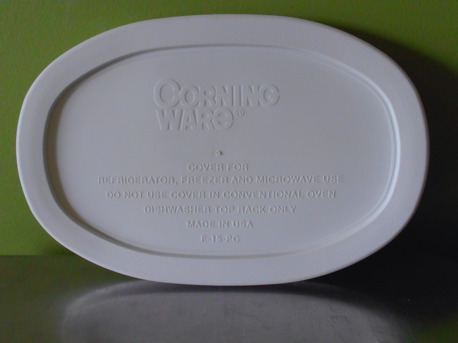 Corningware F-15-PC French White Plastic Replacement LID ONLY