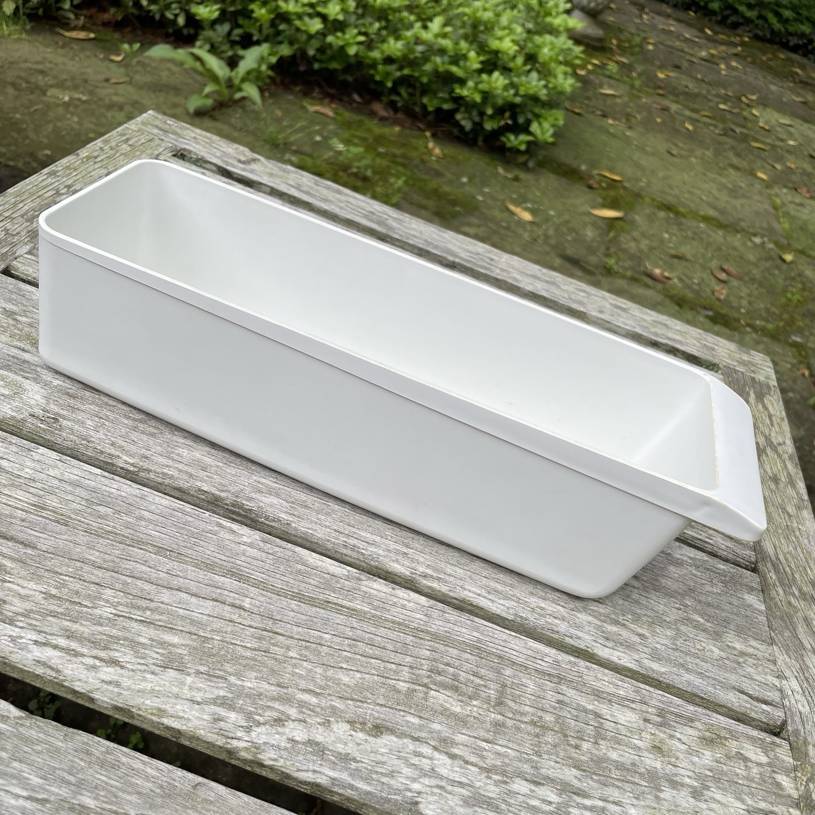 Vintage Refrigerator Bin Storage Tray MCM Plastic Egg Holder White 1970s
