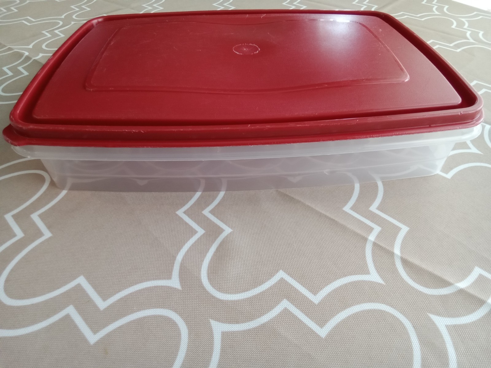 Rubbermaid Servin Saver 20 Deviled Egg Keeper Storage with Red Lid 0070