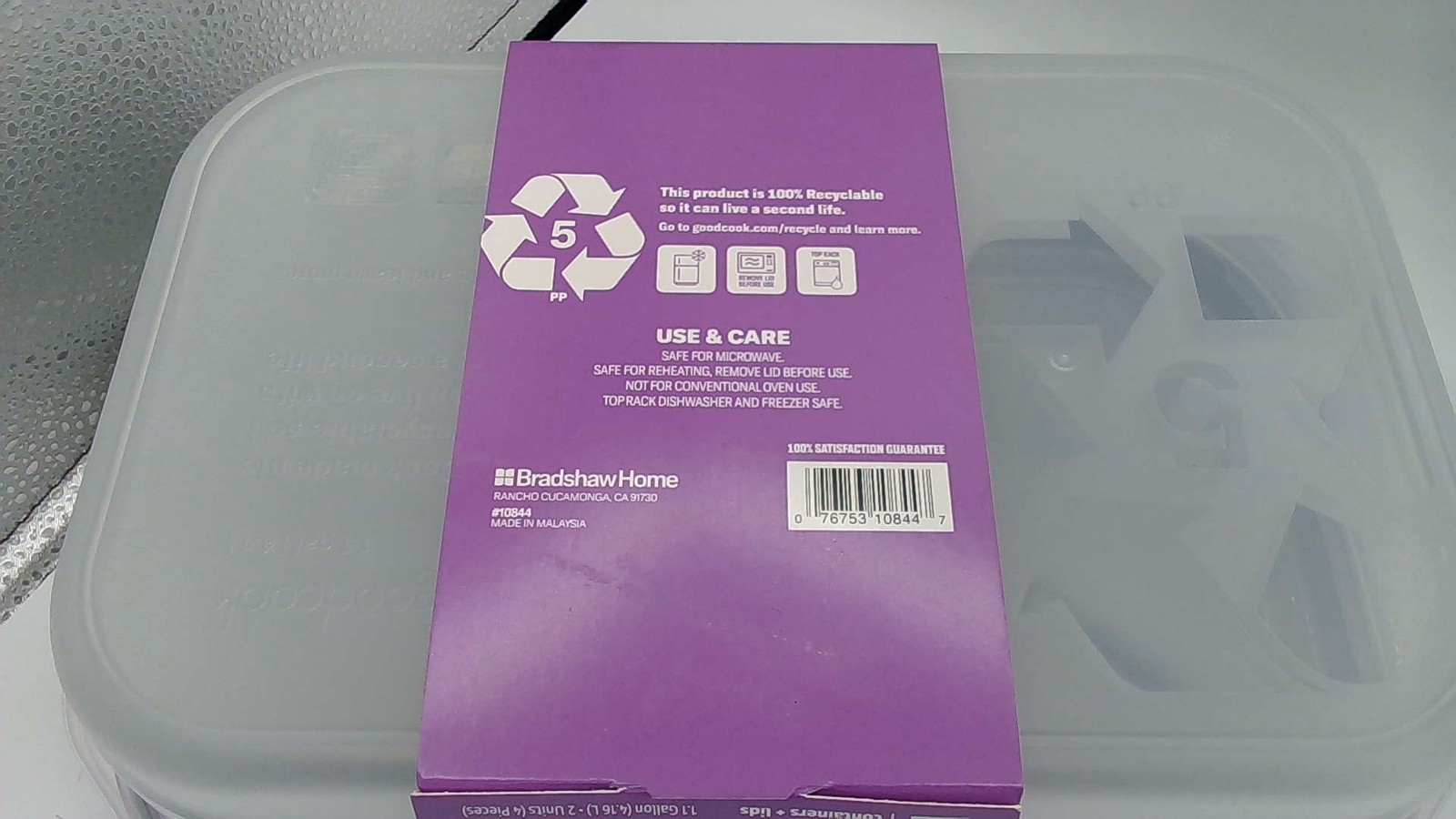 GoodCook Food Storage Containers – Reusable 1.1 Gallon
