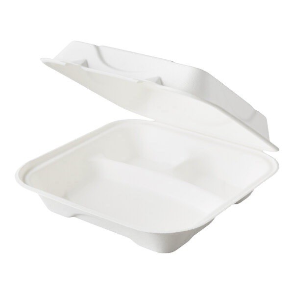 200 Pack Clamshell Take Out Food Containers, 100% Compostable Disposable To Go