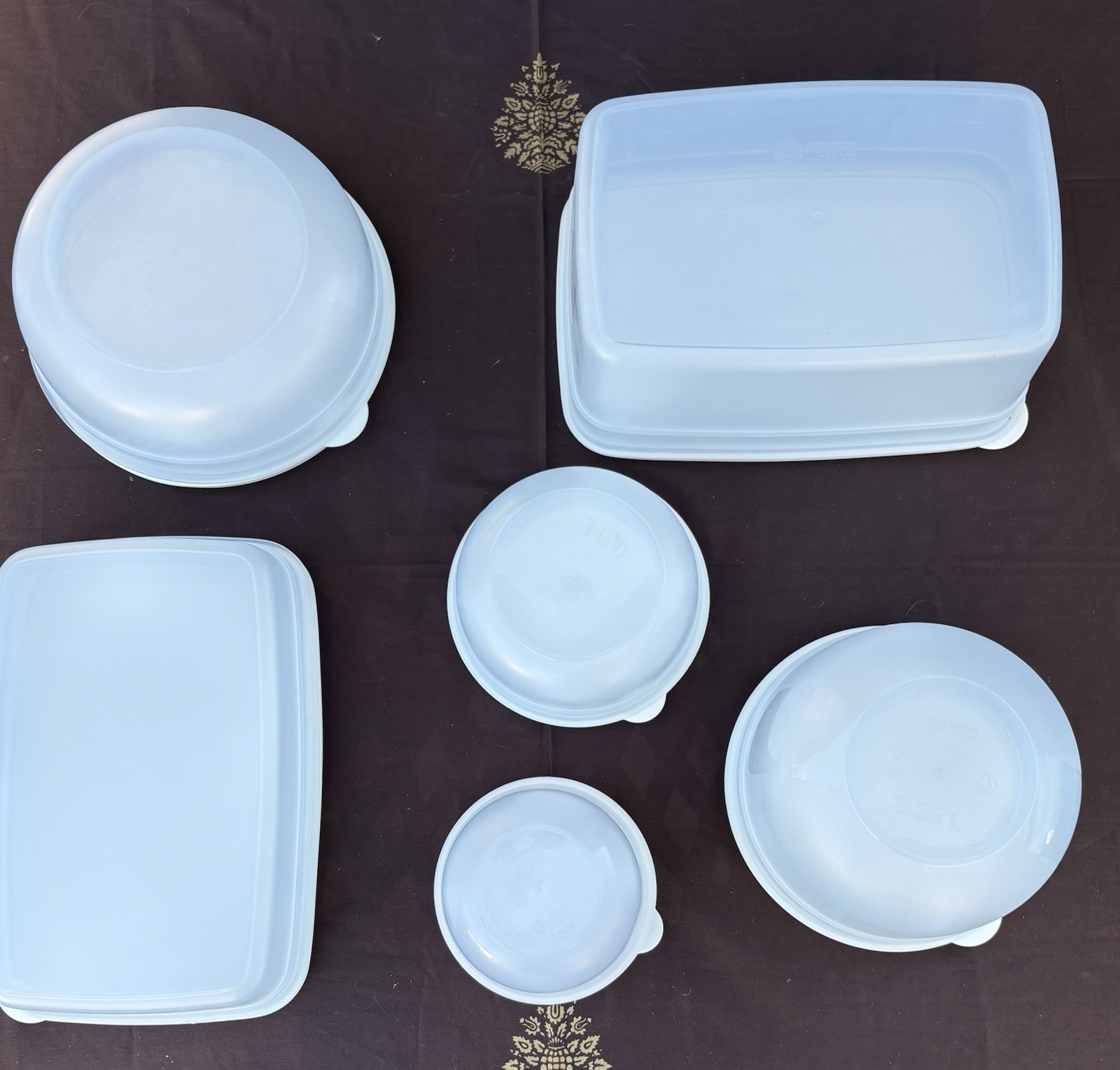 EMSA*Superline Storage Containers*Germany*12-pc (6-containers & 6-white Lids