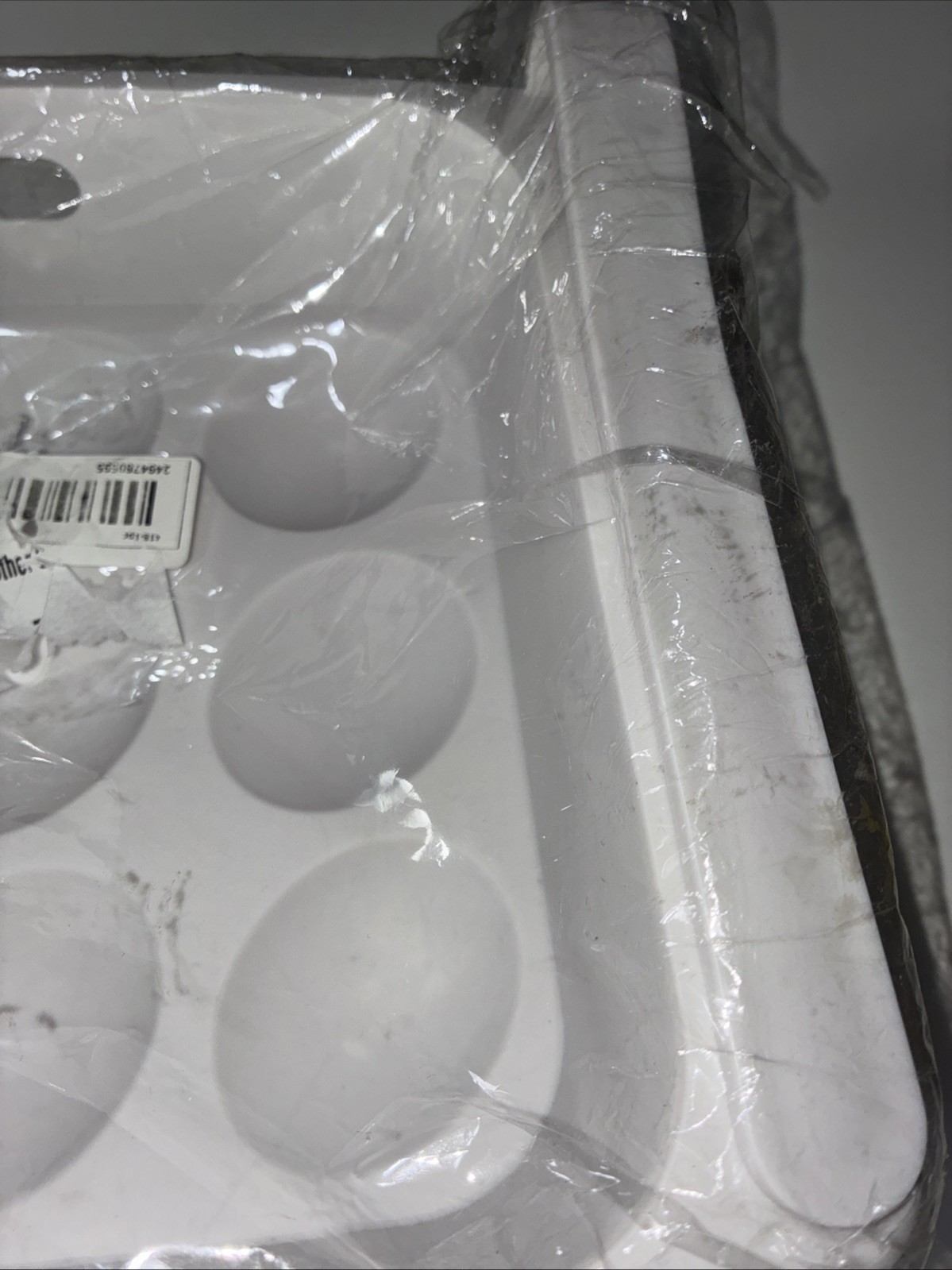 Plastic, Slide-On-Refrigerator Egg Storage Rack Space Saving Tray
