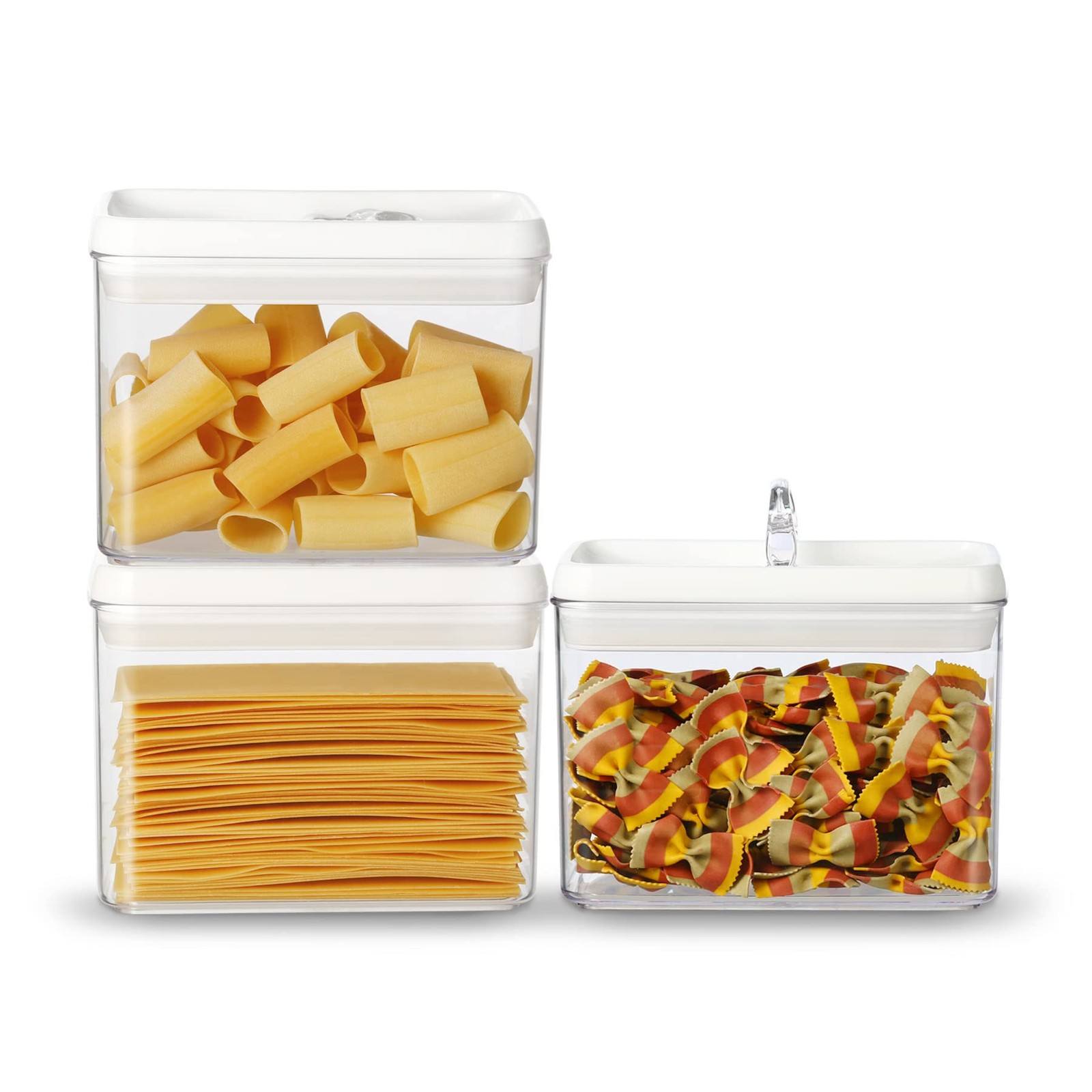 Flip Tite Storage Container with Lid 4” RECTANGULAR Airtight Ring Flip Top, S…