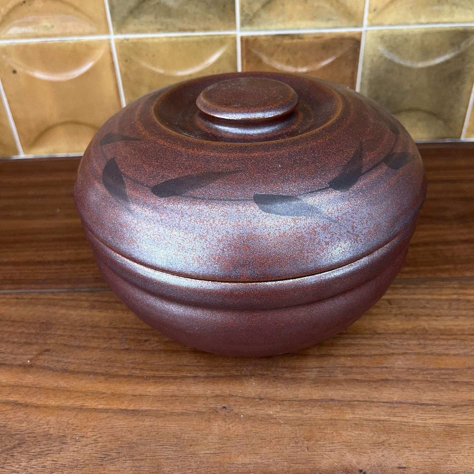 Tachikichi Earthenware Rice Storage Container Japan