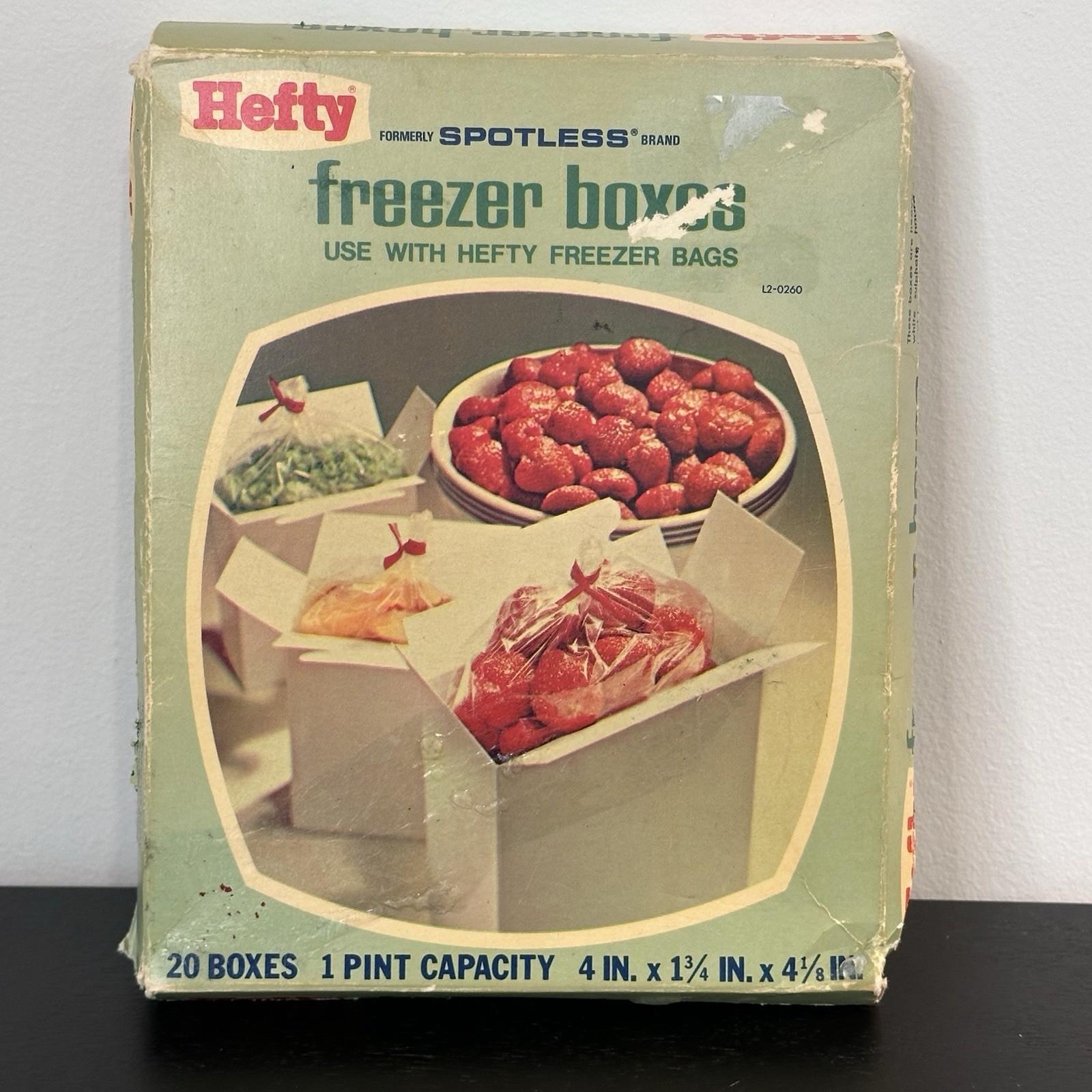 Vintage 1980’s HEFTY Spotless Freezer Boxes 20 Boxes 1 Pint Capacity Nostalgic