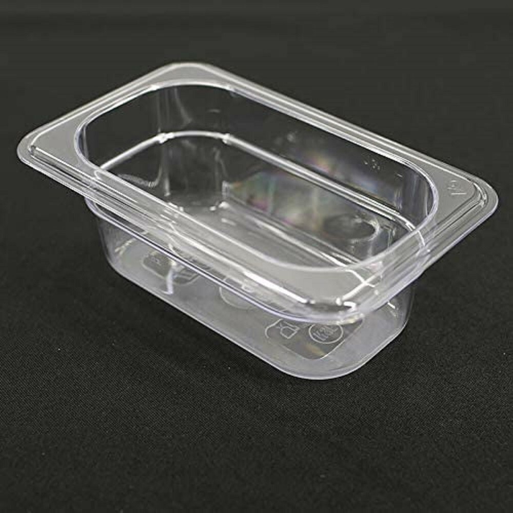 Hakka 6 Pack 1/9 Size Food Pan 2.5″ Deep Clear Polycarbonate Storage Container