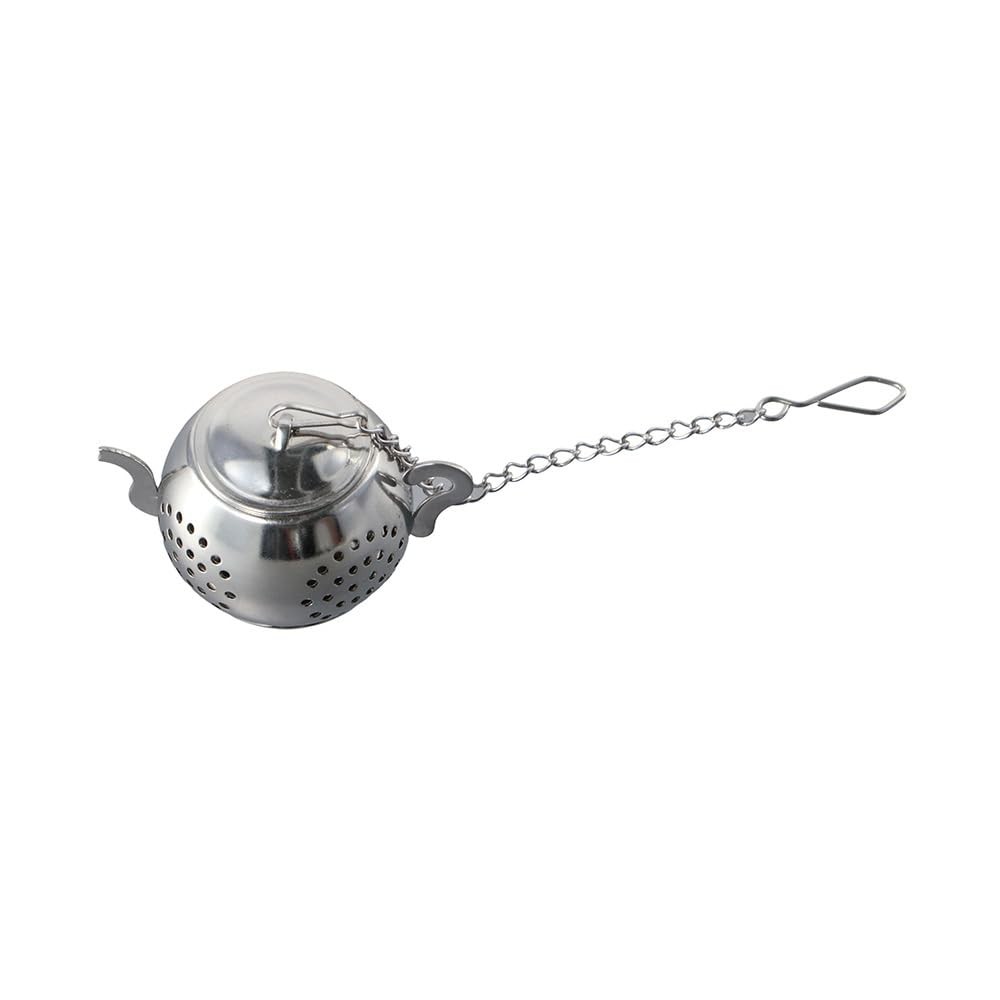 Tea Infusers for Loose Tea, 2 pack Cute Stainless Steel Teapot Shaped Silver