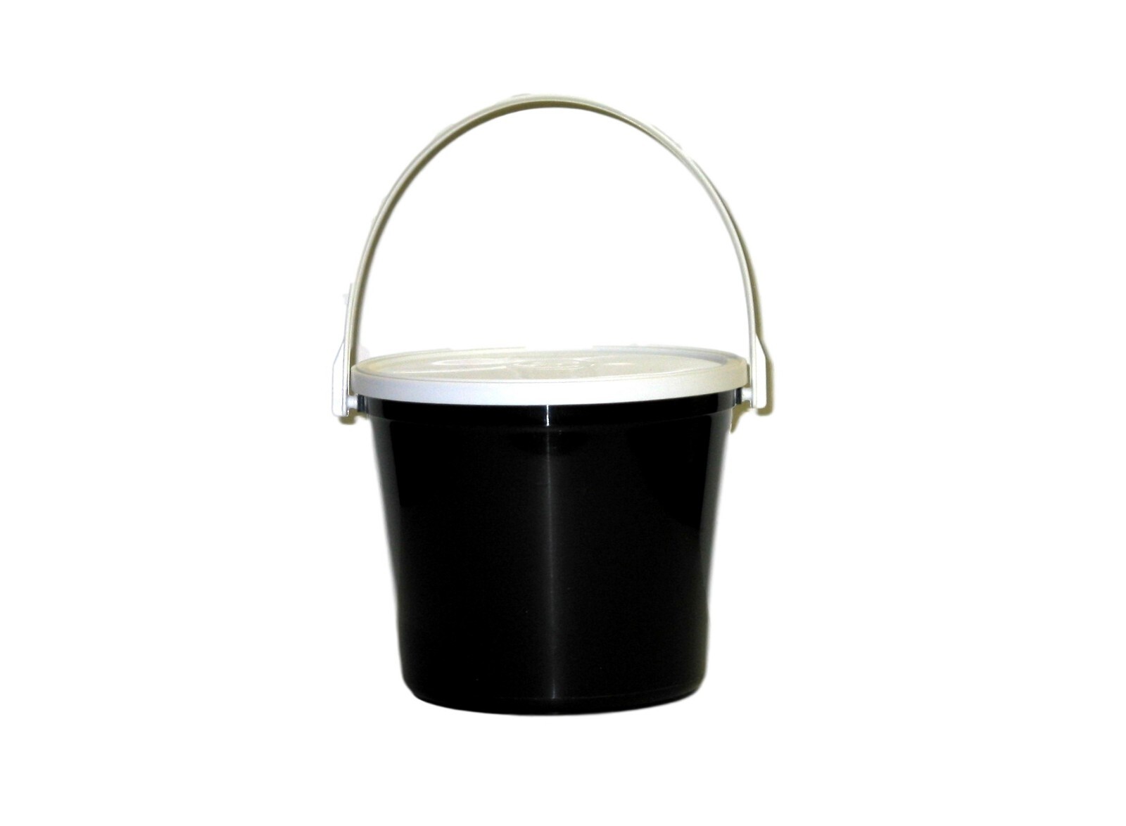 6 PLASTIC BUCKETS &LIDS 80 Ounces CHOICE OF COLORS MFG USA FREE SHIPPING