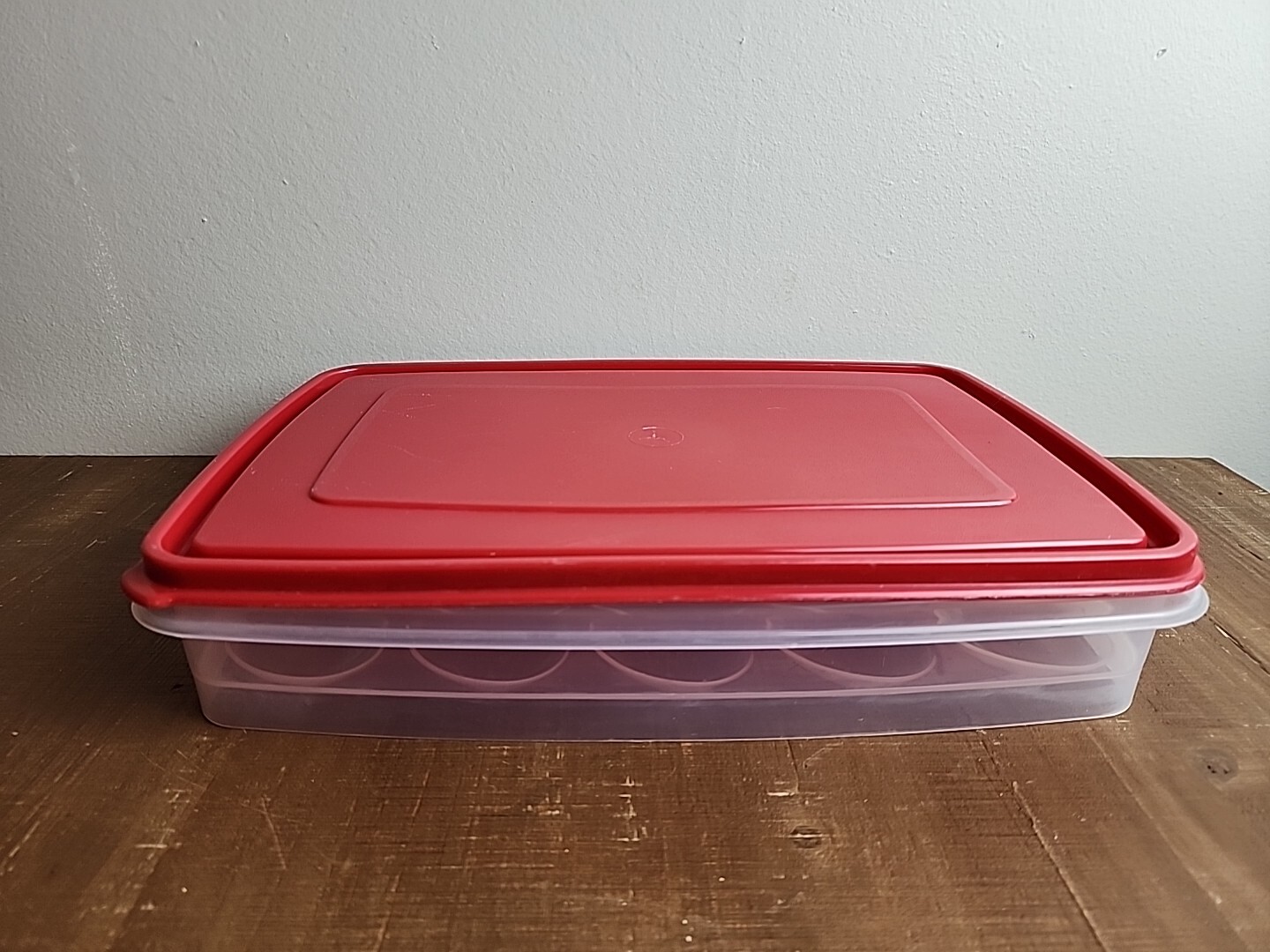 Rubbermaid Deviled Egg Keeper Tray Food Storage Container Hold 20 Eggs Red