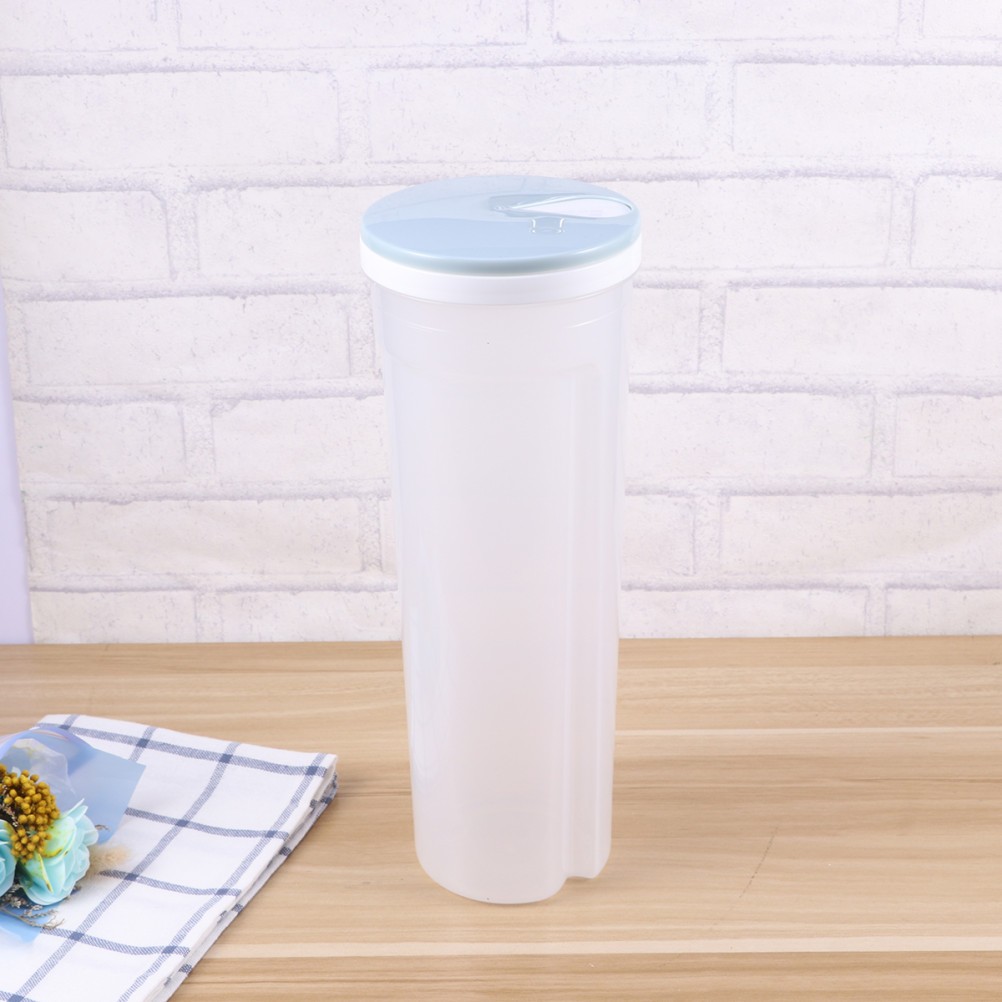 Clear Blue Spaghetti Container Waterproof Design for Grain Beans and Nuts