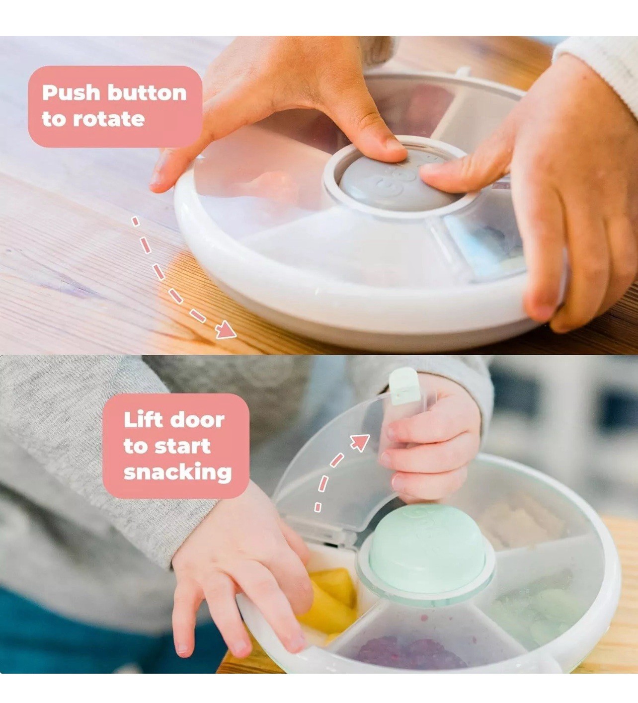 Gobe kids snack spinner – Lid | BPA and PVC Free | Dishwasher Safe