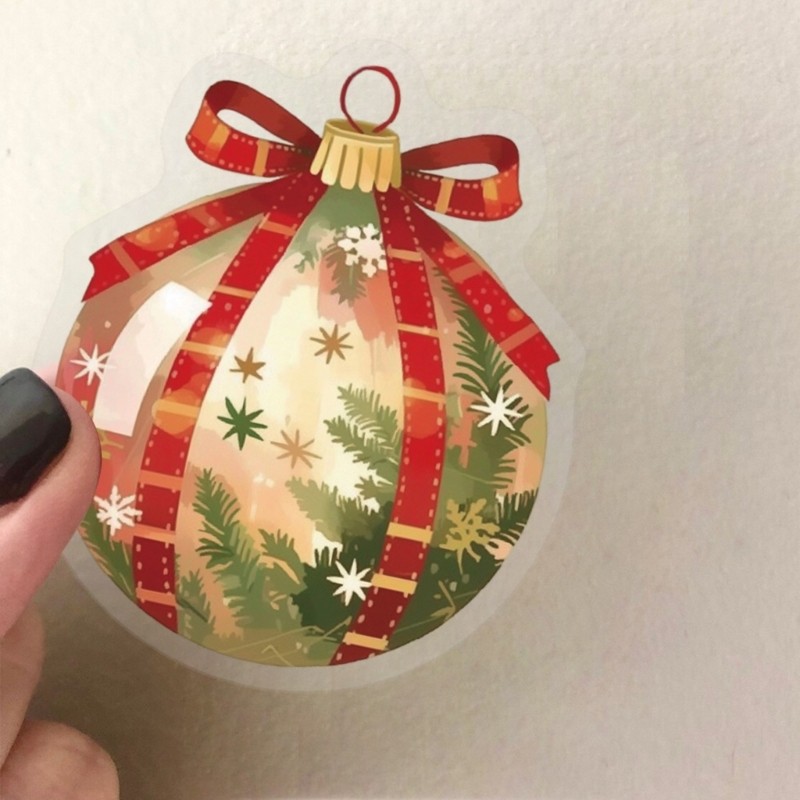 50 Christmas Decorative Transfers PET Substance Clear Background Gift Packaging