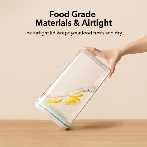 Dog Food Storage Container with 130ml Scoop – 4L/4.2qt Airtight Dog Food 4.2Qt