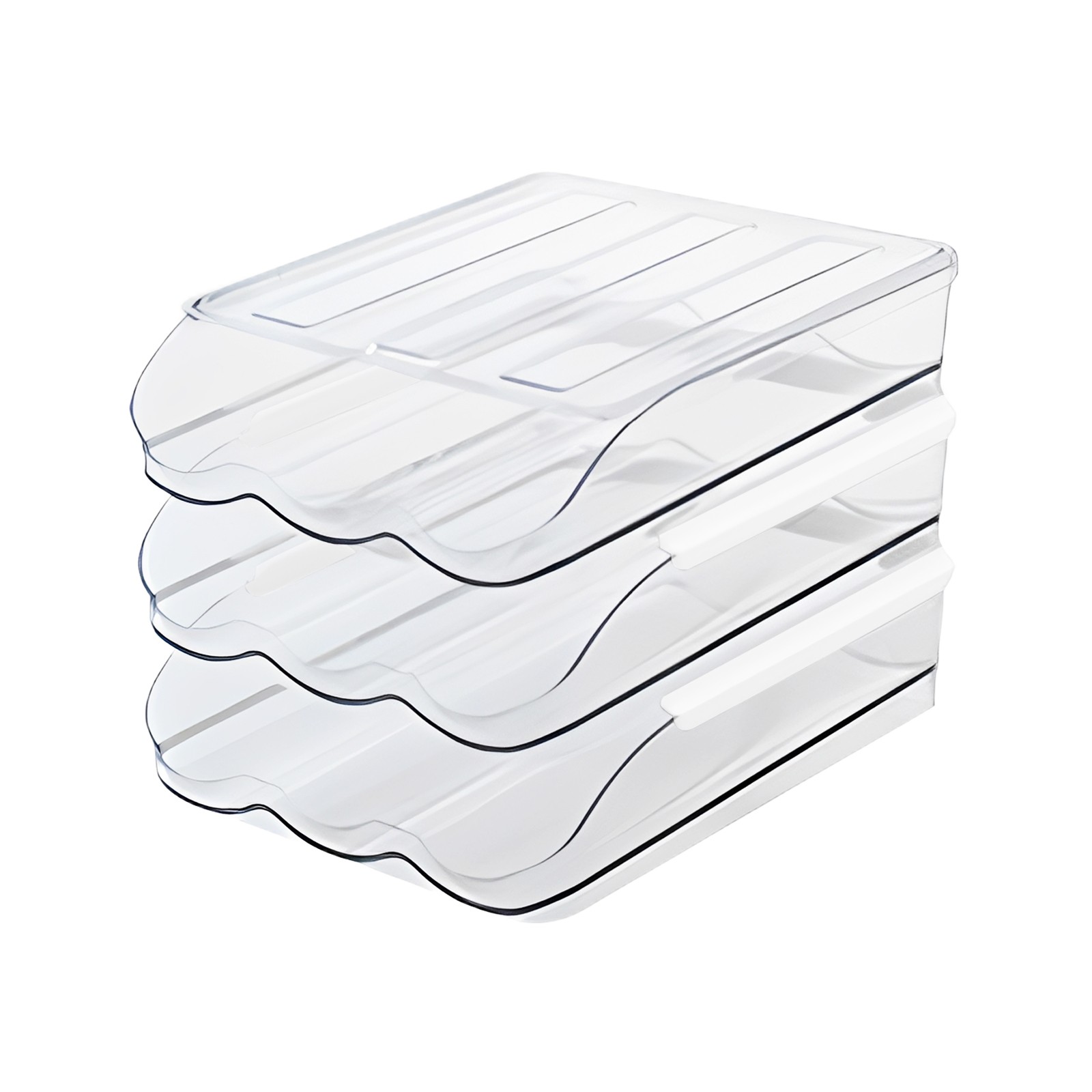 3-tier Egg Holder for Fridge Egg Storage Container, Large Capacity Egg Organizer