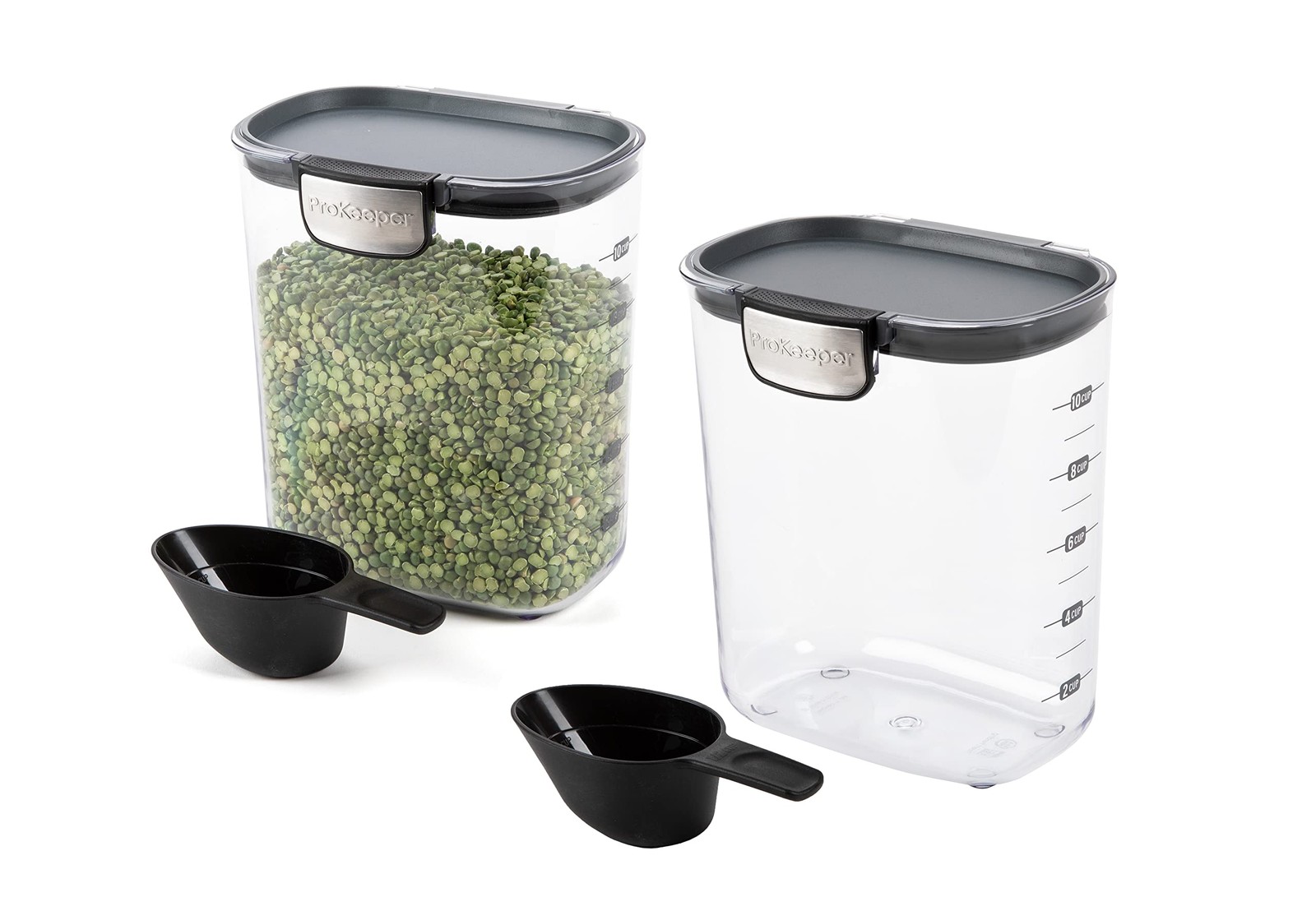 Airtight Food Storage Canister Set with Magnetic Accessories – 2.5 Quart