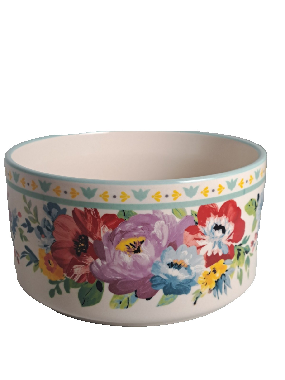 PIONEER WOMAN Stoneware Food Storage Container SWEET ROMANCE BLOSSOMS- NO LID