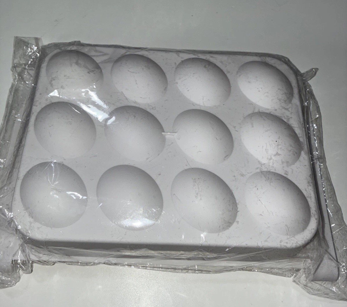 Plastic, Slide-On-Refrigerator Egg Storage Rack Space Saving Tray