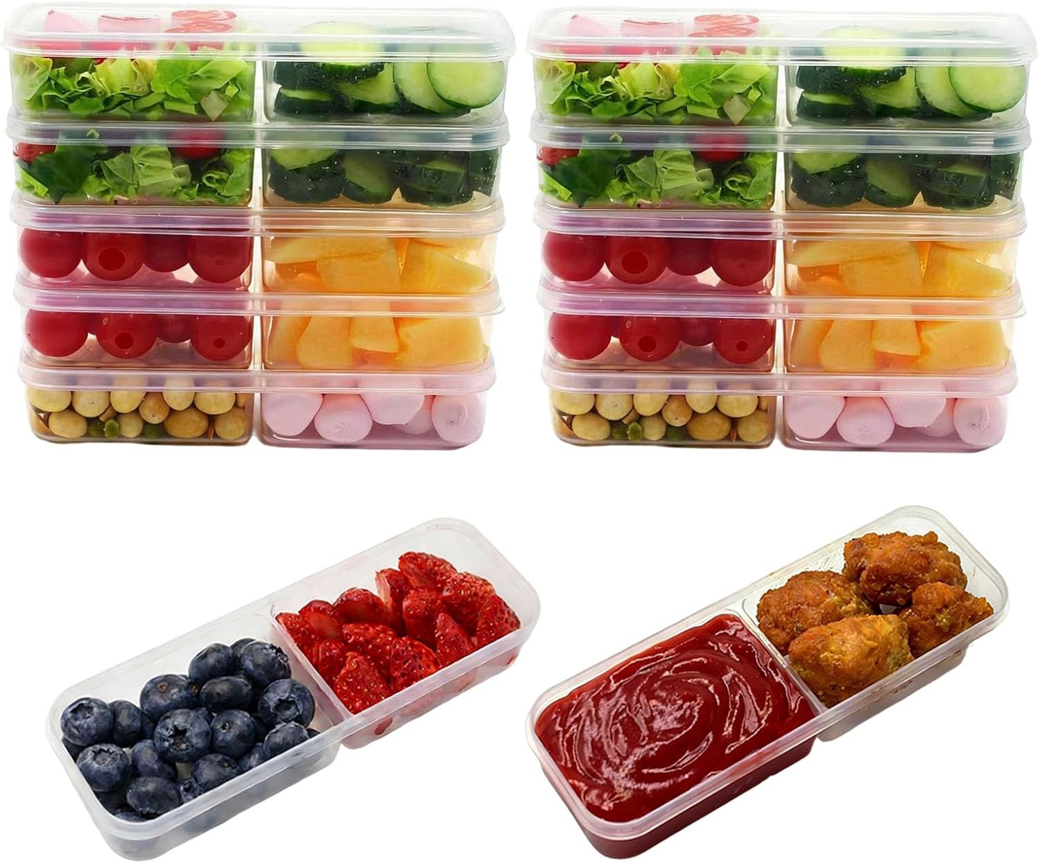 ,Reusable Snack Containers with Lids,Snack Pack Container