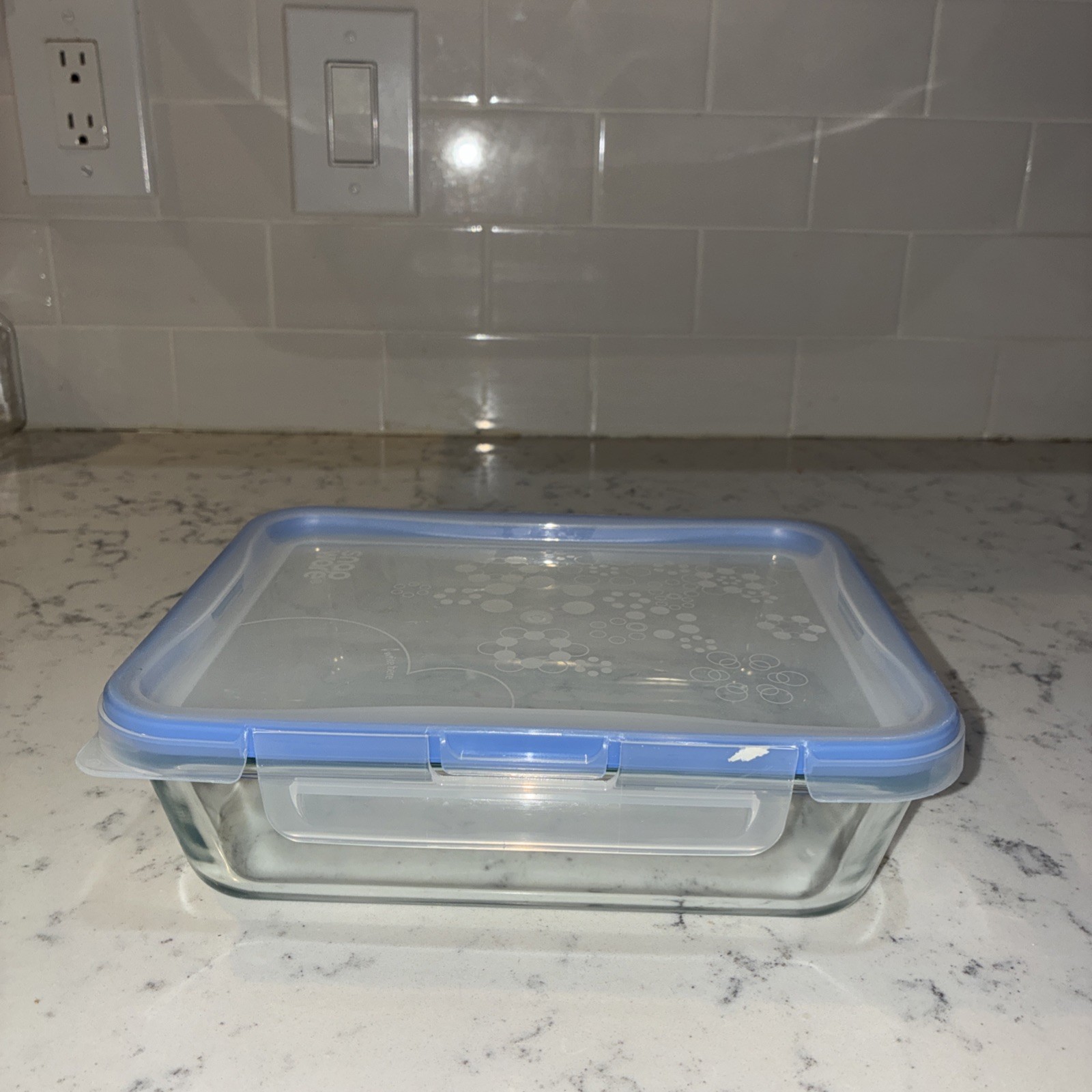 Snapware 6 Cups Pure Pyrex Glass Food Storage Container Rectangle & Plastic Lid