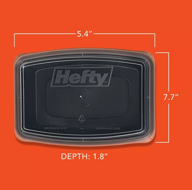 Hefty Food Storage Containers with Lids 28 oz., 60 pc.