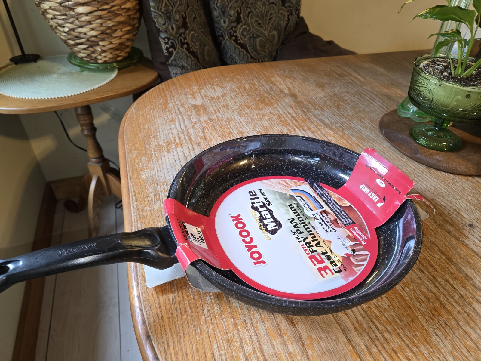 JOYCOOK 12.5″ Durastone Marble Non‑Stick Fry Pan